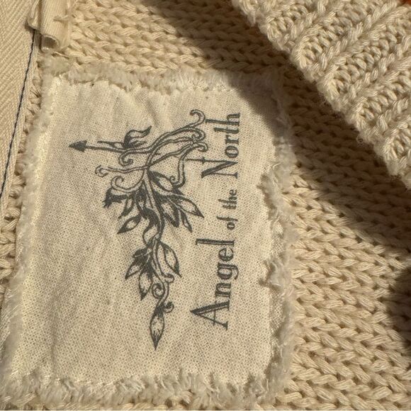 ANTHROPOLOGIE Angel Of The North Sweater Sz S Pom Poms‎ Fringe Long
Sleeves BOHO - Picture 6 of 11